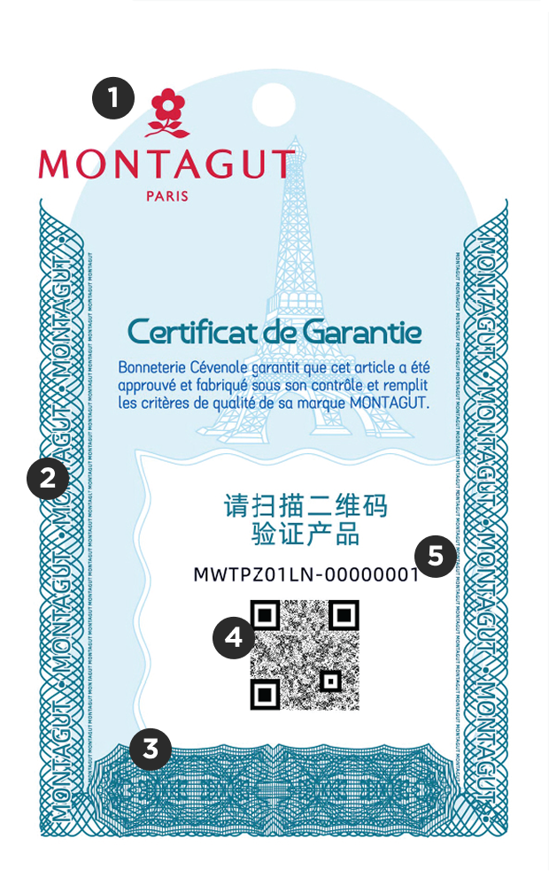 Hangtag QR certificate front